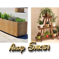 İç Mekan Ahşap Saksı