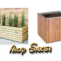 Dış Mekan Ahşap Saksı